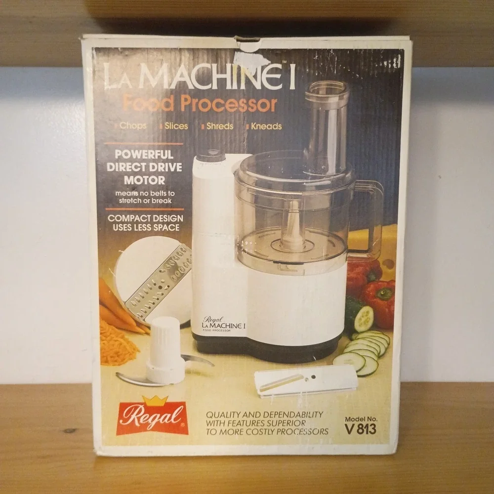 Vintage Regal La Machine 1 Food Processor‎ NEW Open Box V813